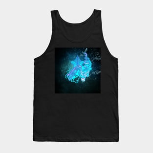 Blue glowing chinese dragon Tank Top